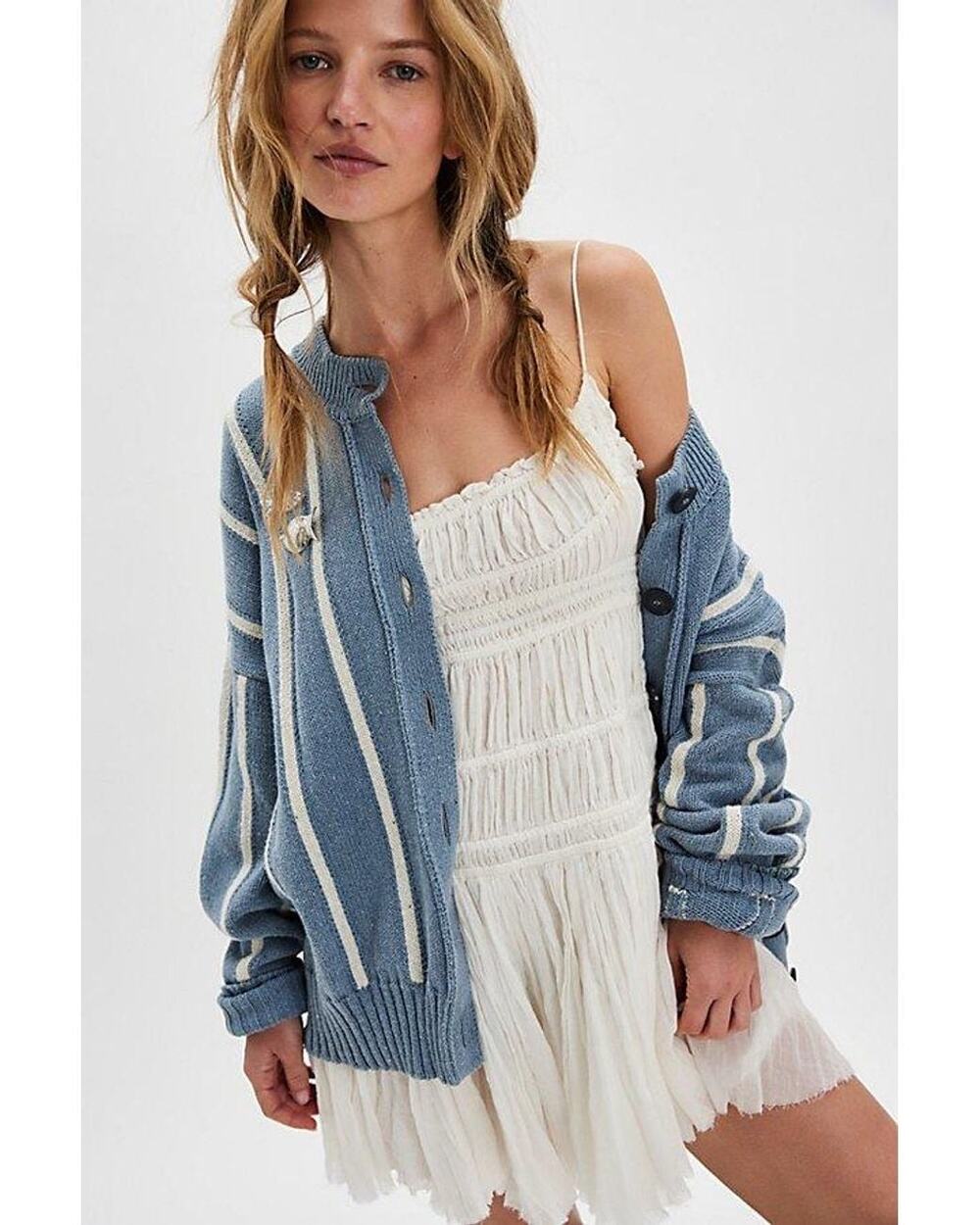 Free People Valencia Striped Cardigan, NWT, size M